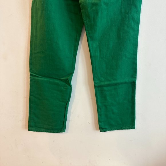 Free People X Sandrine Rose Virgin Label Jeans Sapin Green New With Tags NWT Qty - Picture 11 of 13